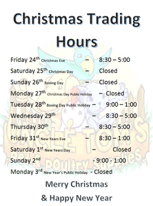 Christmas Period Trading Hours