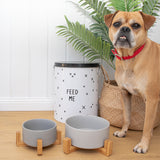 Louie Living Bowl With Stand (Grey)