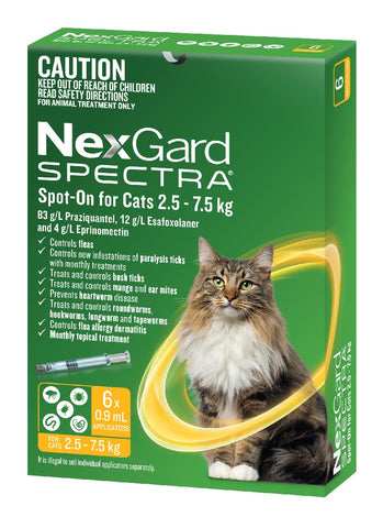 Nexgard Spectra Spot on for Cats 2.5-7.5kg