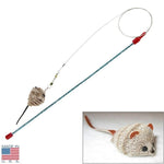 Da Bird - Cat Catcher Cat Teaser - Wand with Replaceable Mouse on Wire