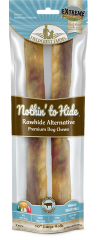 Nothin to Hide - Large Roll Beef Premium Dog Chews 25cm 2 Pack