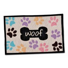Fashion Mat Woof With Multi Paws