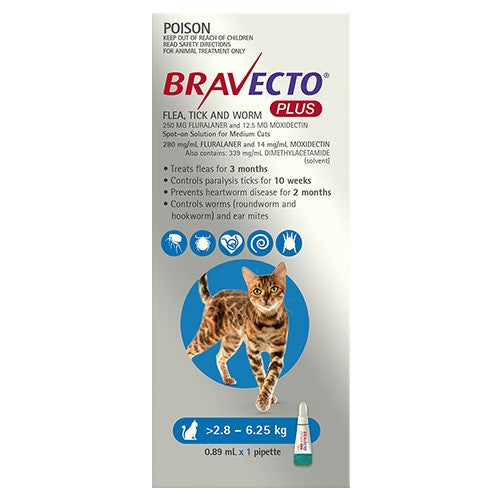 Bravecto spot sales on plus