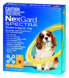 Nexgard Spectra For Dogs 3.6-7.5kg Yellow