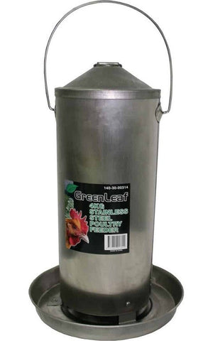 Greenleaf Stainless Steel Poultry Feeder 4kg