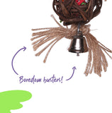 Kazoo Hanging Wicker Ball with Bell Medium