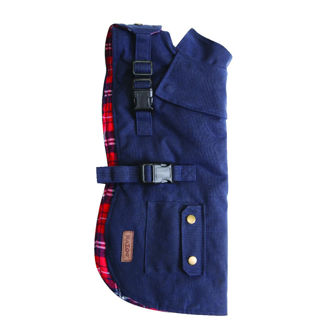 Kazoo Aussie Oilskin Dog Coat Navy Uncle Tom's Pet & Poultry