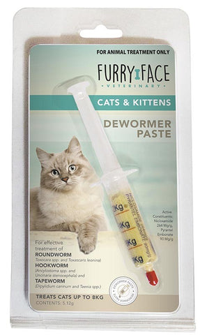 Furry Face Dewormer Paste for Cats 5.12g
