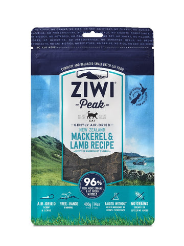 Ziwi Peak Mackeral & Lamb Air Dried Cat Food 400g