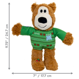 Kong Holiday Wild Knots Sweater Bear Green MD/LG