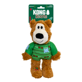 Kong Holiday Wild Knots Sweater Bear Green MD/LG