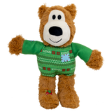 Kong Holiday Wild Knots Sweater Bear Green MD/LG