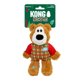 Kong Holiday Wild Knots Sweater Bear Red SM/MD