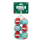 Kong Holiday Squeak Air Tennis Balls 6Pk Small [SZ:SMALL]