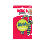 Kong Squeakair Ball with Rope Medium