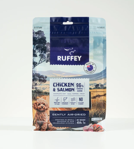 Ruffey Air Dried Chicken & Salmon 454g