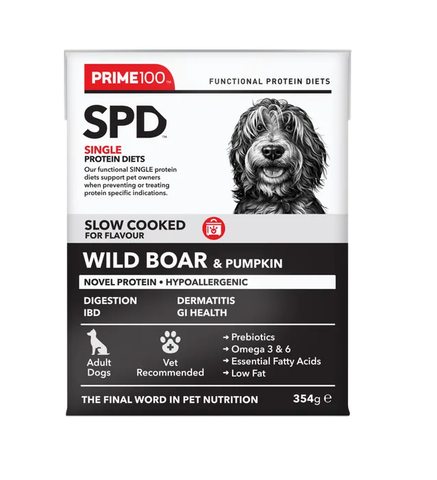 Prime100 SPD Slow Cooked WildBoar & Pumpkin 354g