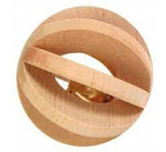Trixie Slat Ball with Bell Wood 6cm