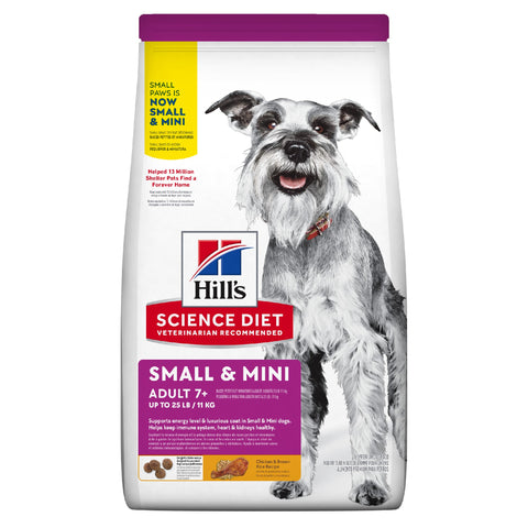 Hills Science Diet Adult 7+ Senior Small & Mini Dry Dog Food 1.5kg