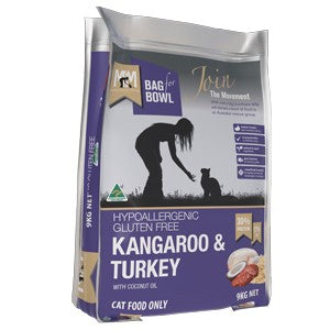 Meals for Meows Kangaroo & Turkey Gluten Free Dry Cat Food 9kg