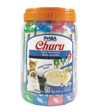 Inaba Churu Puree Tuna Varieties 50 Tubes 14g