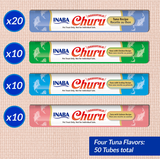 Inaba Churu Puree Tuna Varieties 50 Tubes 14g