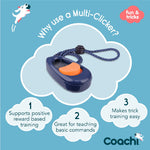 Coachi Multi-Clicker Navy & Coral