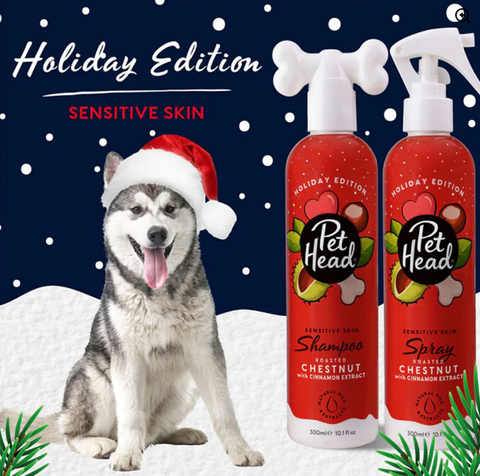 Pet Head Holiday Edition Sensitive Skin Roasted Chestnut Shampoo & Spray
