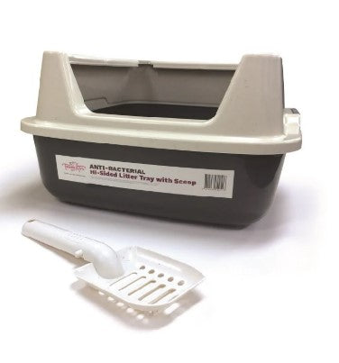 Trouble and Trix Litter Tray Hi Side w Scoop
