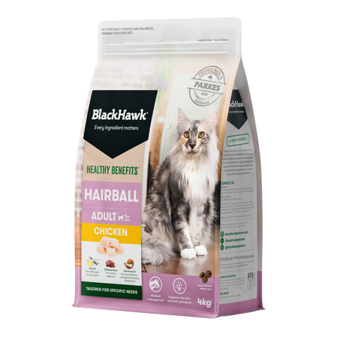 Black Hawk Healthy Benefits Hairball Adult Dry Cat Food [SZ:4KG]