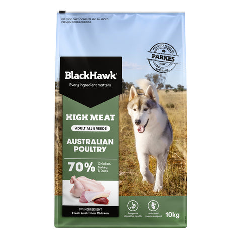 Black Hawk High Meat Australian Poultry Dog Food 2kg