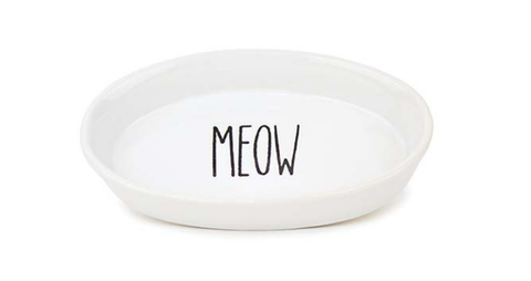Cattitude Meow Ceramic Cat Bowl