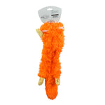 Flatties Dog Toy Orange Quirrel