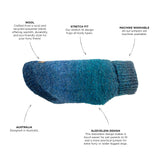 Huskimo Mohair Dog Jumper Ocean Mist [SZ:27cm]