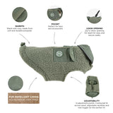 Huskimo Boucle Dog Coat Gum Leaf [SZ:22cm]