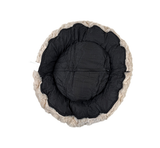Barkley & Bella Faux Fur Donut Dog Bed Beige [SZ:SMALL]