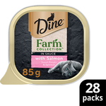Dine Adult Cat Farm Collection in Sauce with Salmon Sweet Potato and Spinach Mega Pack 28 x 85g