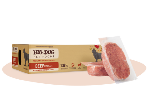 Big Dog Beef For Cats Raw Cat Food 1.38kg