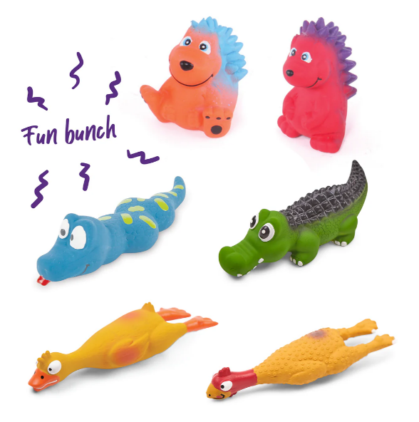 Kazoo Sneaky Squeakies Mini Squeaky Dog Toys Single