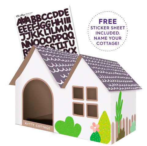 Kazoo Cat Cottage Cardboard House