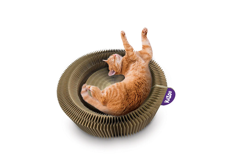 Kazoo Kitty Accordian Cardboard Bed