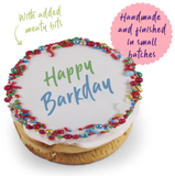 Kazoo Birthday Dog Cookie - Happy Barkday