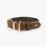 EzyDog Oxford Leather Dog Collar Brown [SZ:X-SMALL]