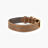 EzyDog Oxford Leather Dog Collar Brown [SZ:X-SMALL]