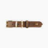 EzyDog Oxford Leather Dog Collar Brown [SZ:X-SMALL]
