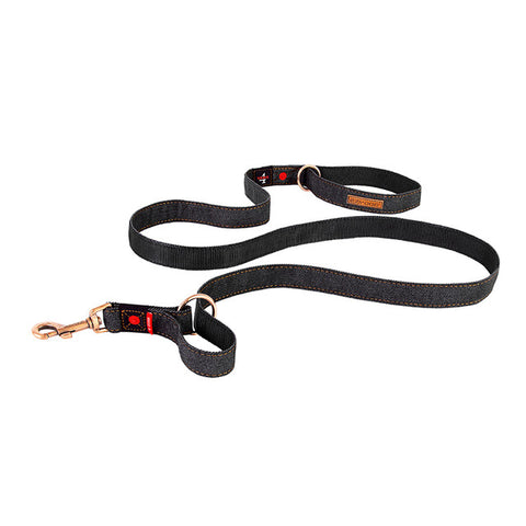 EzyDog Vario 4 Dod Leash Black Denim