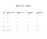 EzyDog Essential Adjustable Dog Collar Black [SZ:SMALL]
