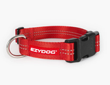 EzyDog Essential Adjustable Dog Collar Red [SZ:SMALL]