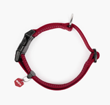 EzyDog Essential Adjustable Dog Collar Burgundy [SZ:SMALL]