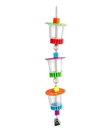 Bainbridge Foraging 3 Cups with Beads Bird Toy